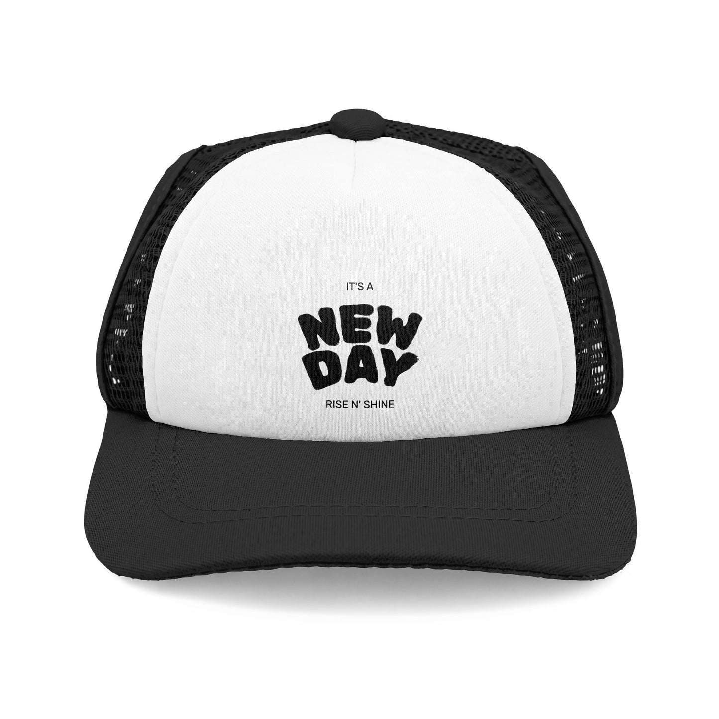 New Day Dog Trucker Hat - Retro Foam Front Mesh Cap